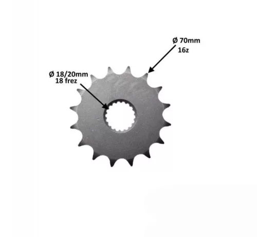 Lánckerék első 428 16 fogas Suzuki GN125