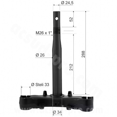 Villa T-szár HONDA SH 125-150CC 2013-2016