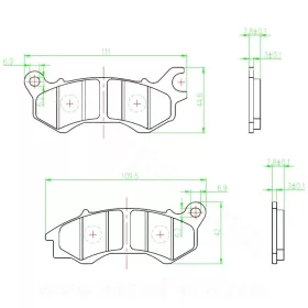 Fékbetét LONGJIA EASYMAX 125cc E4 / KEEWAY 125CC