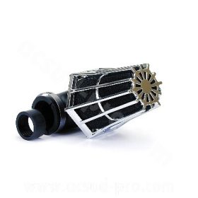   Levegőszűrő sport R-EVOLUTION 28/35mm 90 fokos KRÓM/FEKETE