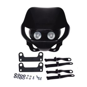 Lámpa első halogén + idom fekete