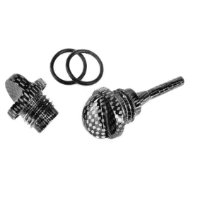 Olajleeresztő kupak + nívópálca karbon TMAX 500 / 530