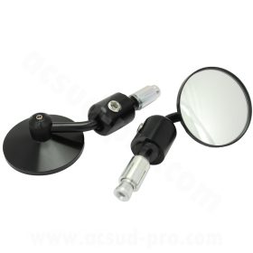   Tükör szett univerzális (kormányba szerelhető) VINTAGE tip I. fekete
