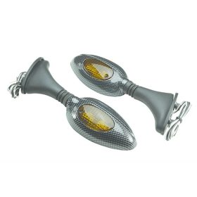   Tükör irányjelzős F1 ITALIAN idomra szerelhető karbon mintás