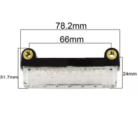 Lámpa hátsó LED-es BETA RR / TZR áttetsző