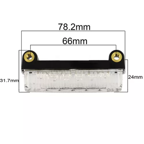 Lámpa hátsó LED-es BETA RR / TZR áttetsző