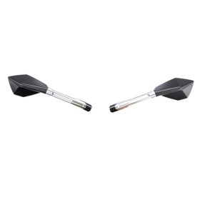 Tükör szett ECHO ALU CNC fekete/ezüst